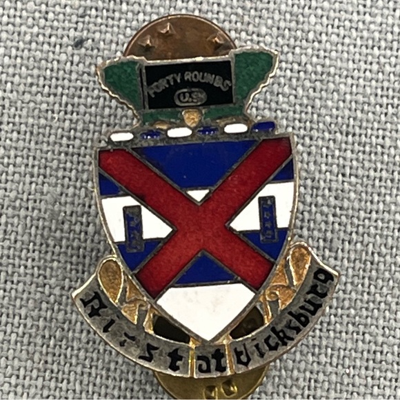 13th Infantry Regiment Unit Crest (First At Vicksburg) pair - Picture 2 of 4